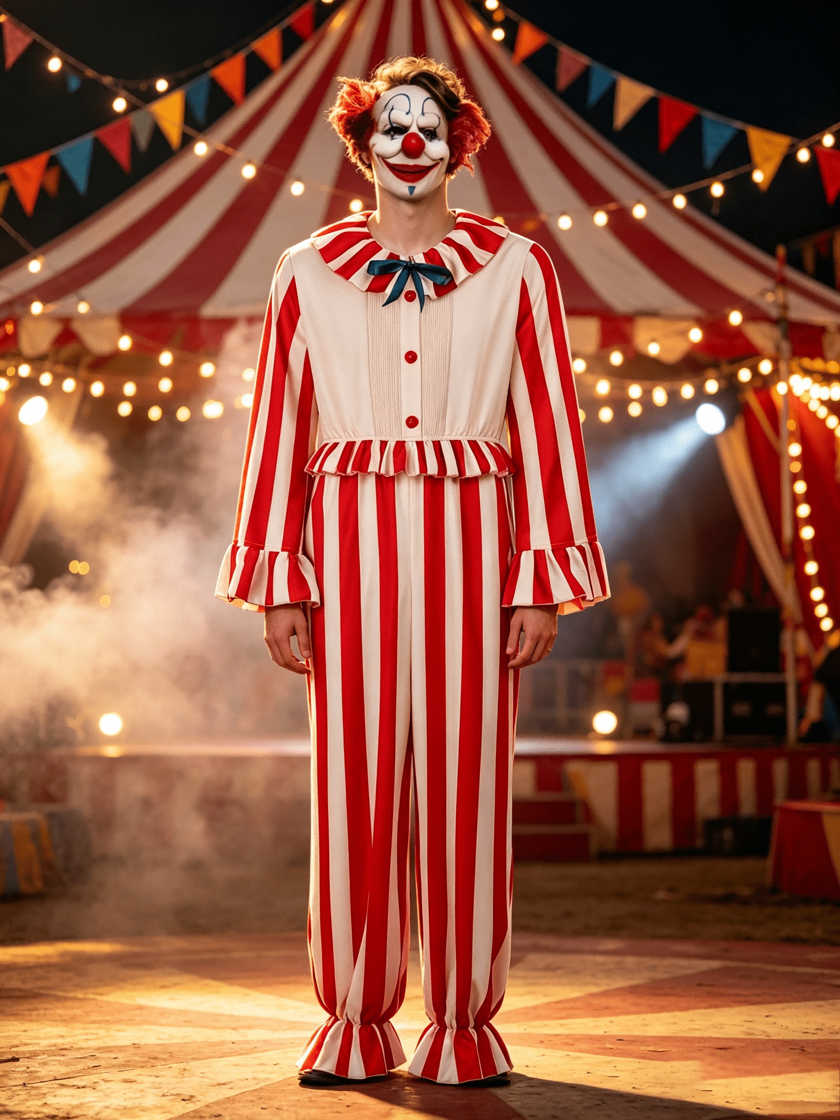 Unisex Vintage Circus Costume for Halloween